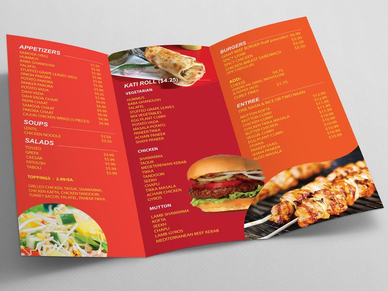 Once Upon A Grill : Menu